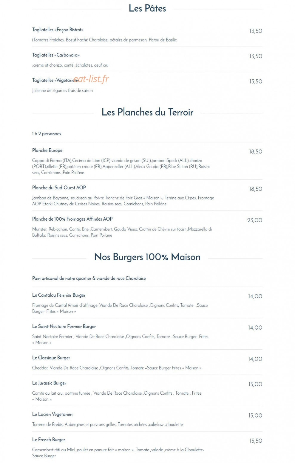 Le Flore — carte page 12