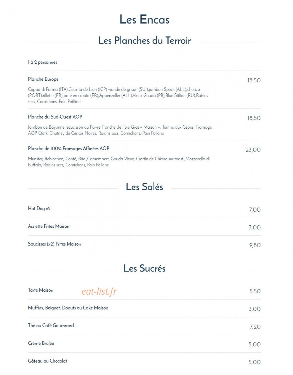 Le Flore — carte page 9
