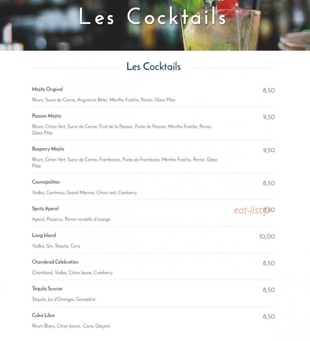 Le Flore — carte page 6