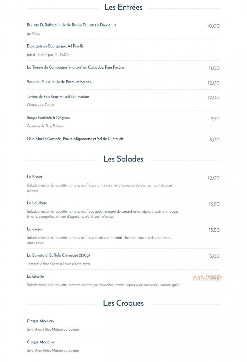 Le Flore — carte page 10