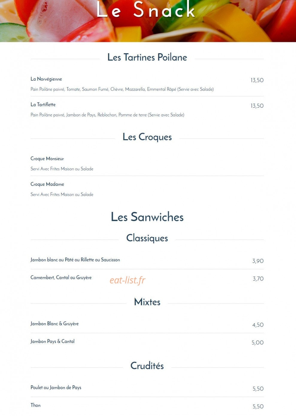 Le Flore — carte page 8