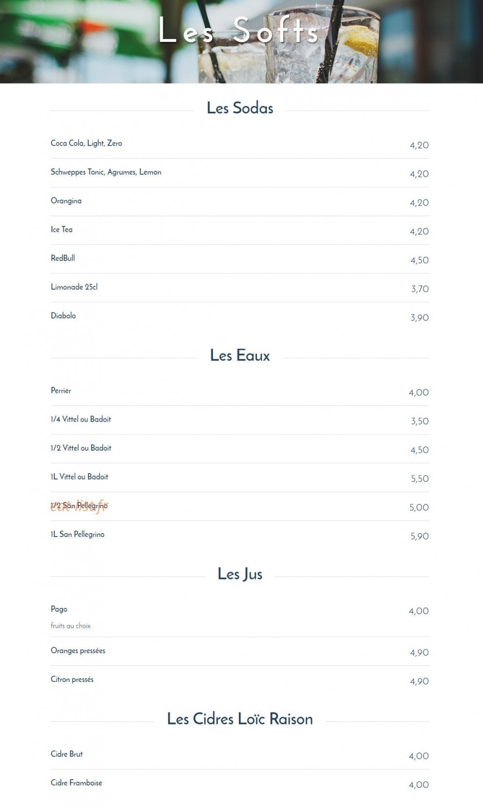 Le Flore — carte page 2