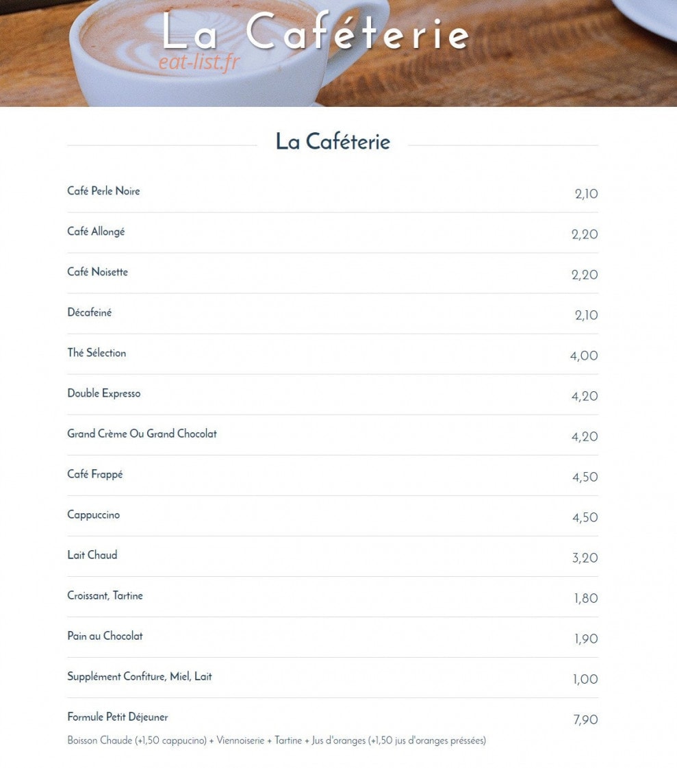 Le Flore — carte page 1