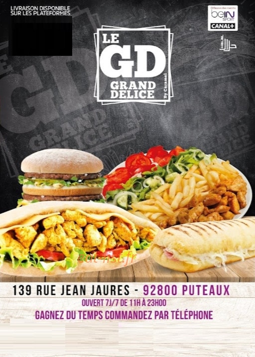 Le Grand Délice — carte page 1