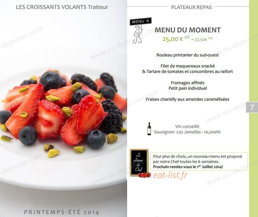 Les croissants volants — carte page 8