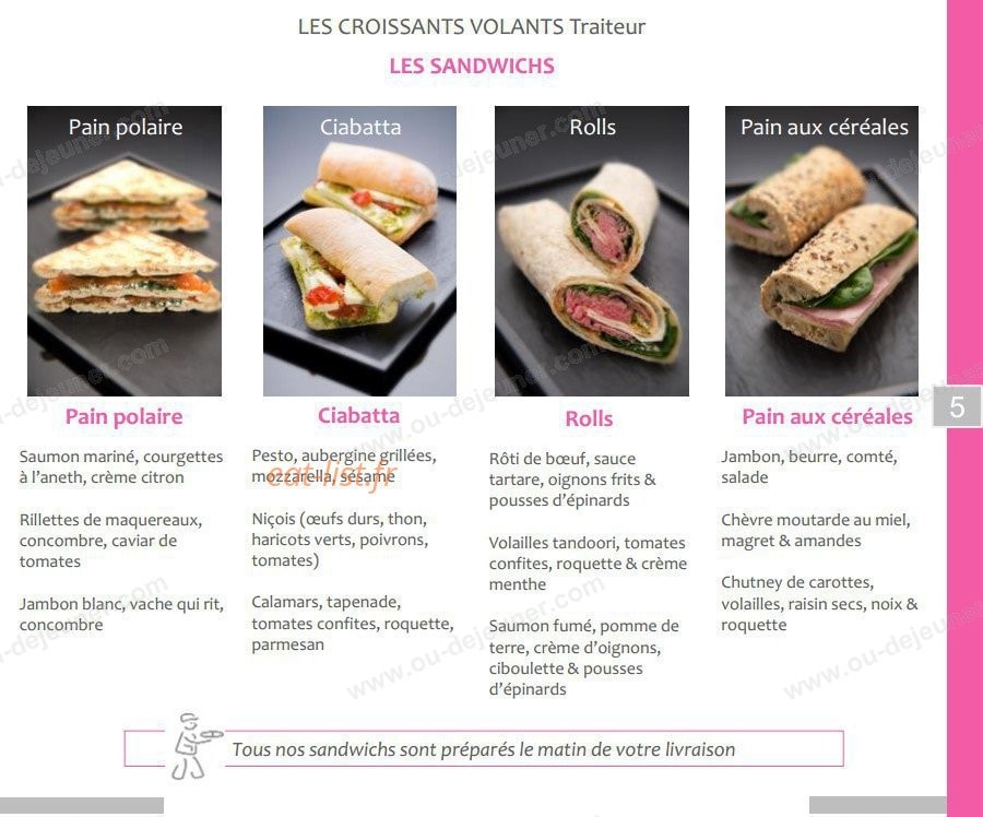 Les croissants volants — carte page 26