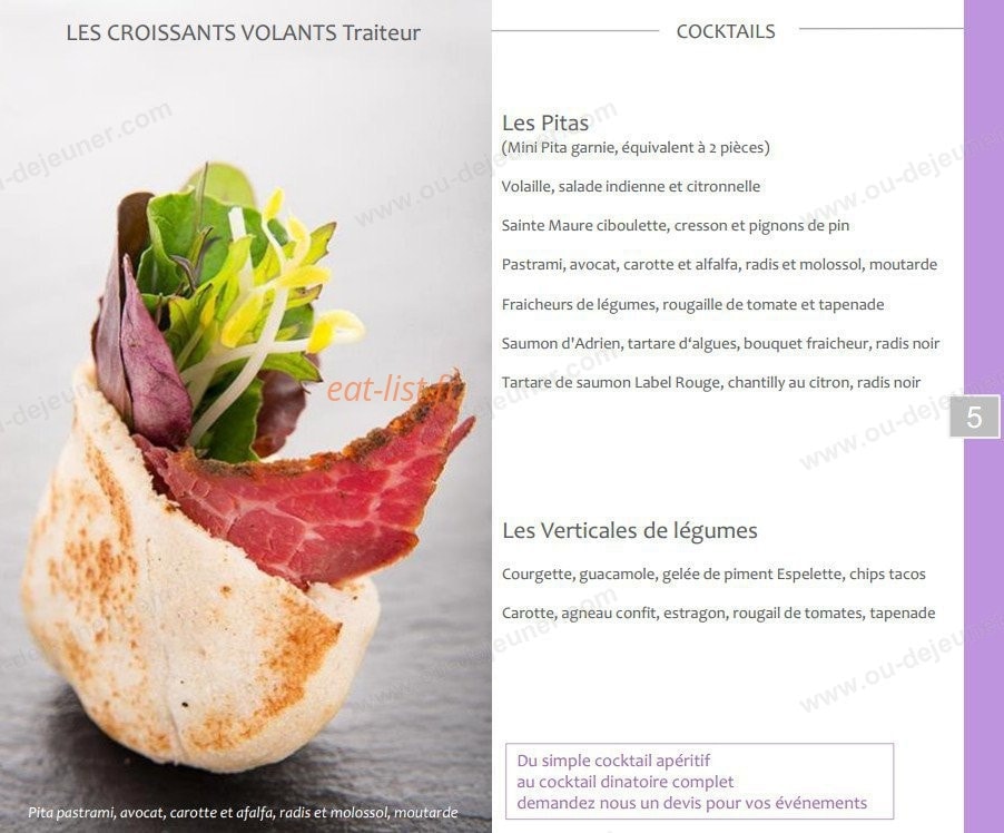 Les croissants volants — carte page 53