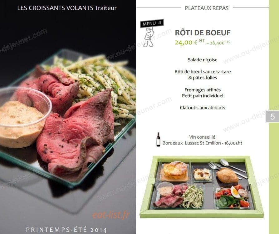 Les croissants volants — carte page 6