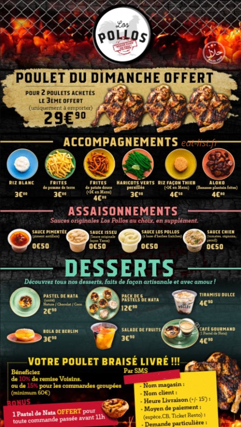 Los Pollos — carte page 3