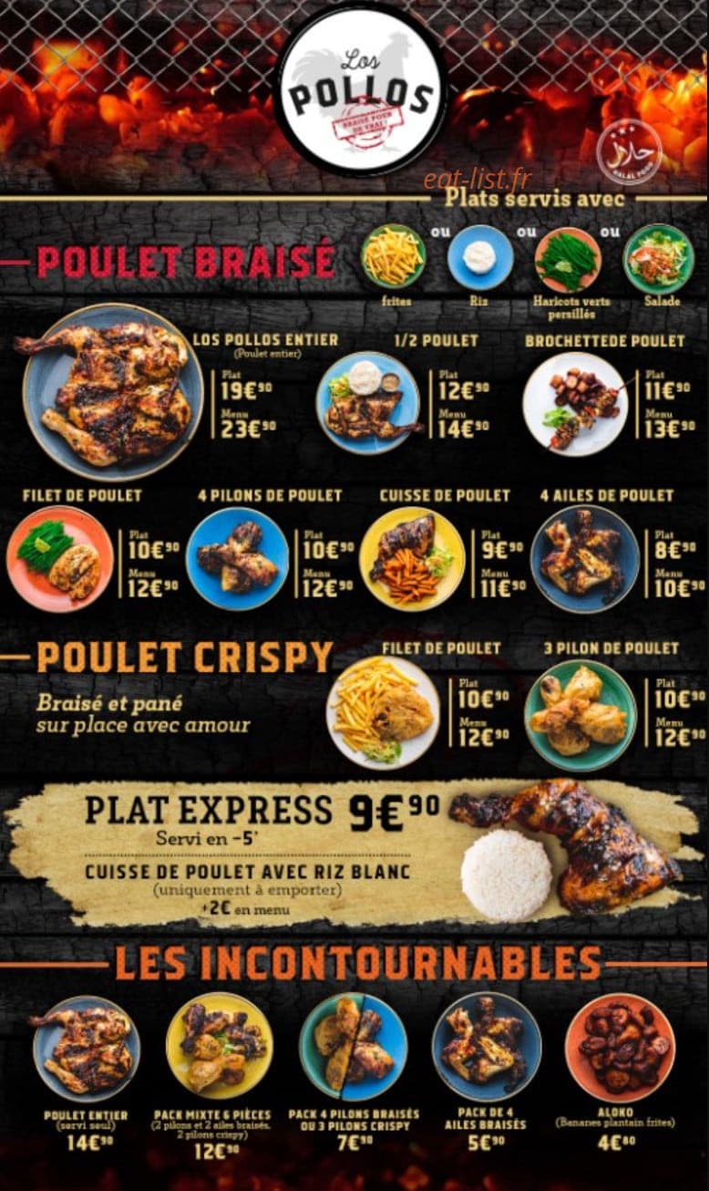 Los Pollos — carte page 2