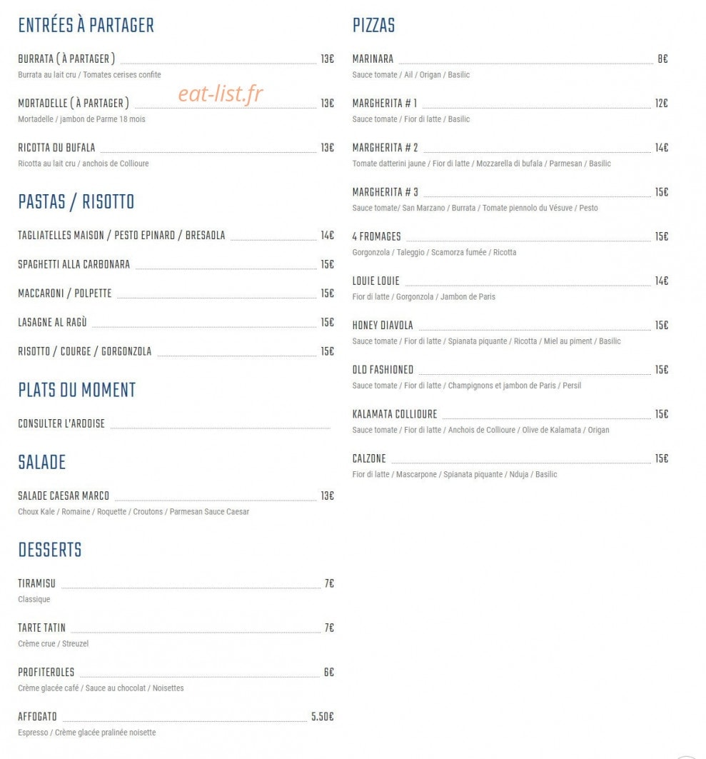 Marco Marco — carte page 1