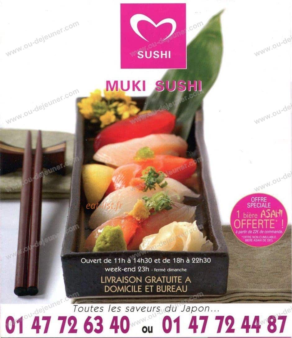 Muki Sushi à Puteaux, carte et menu en ligne Muki Sushi à Puteaux, carte et menu en ligne