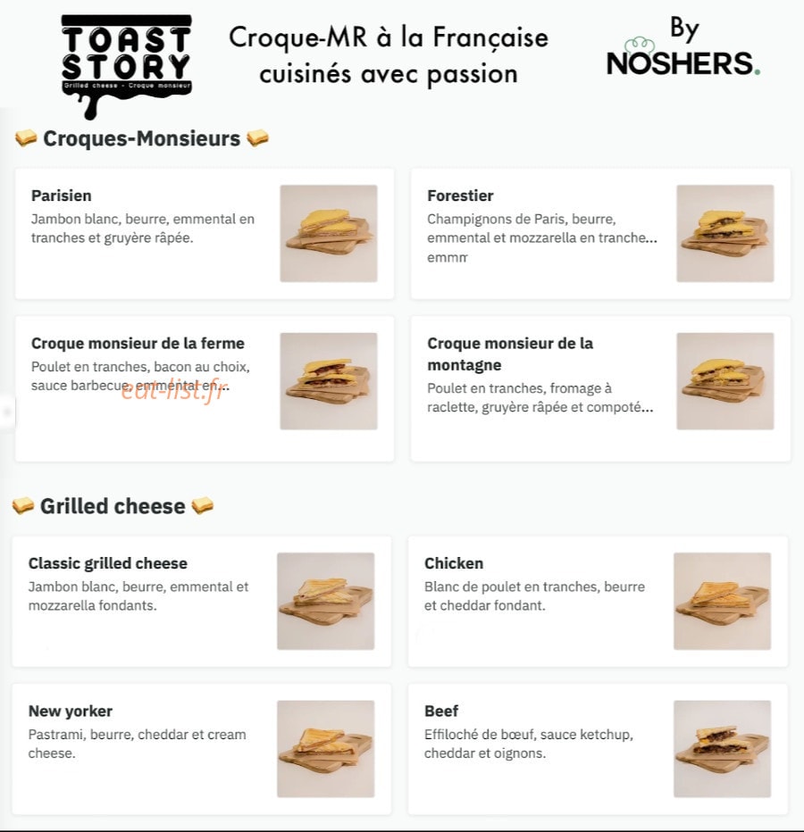 Noshers — carte page 1
