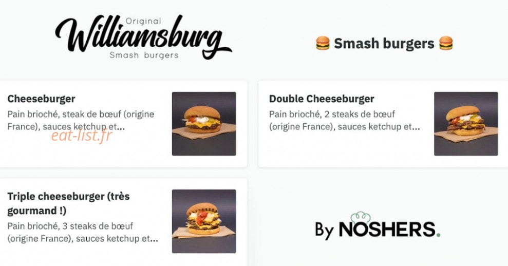 Noshers — carte page 2