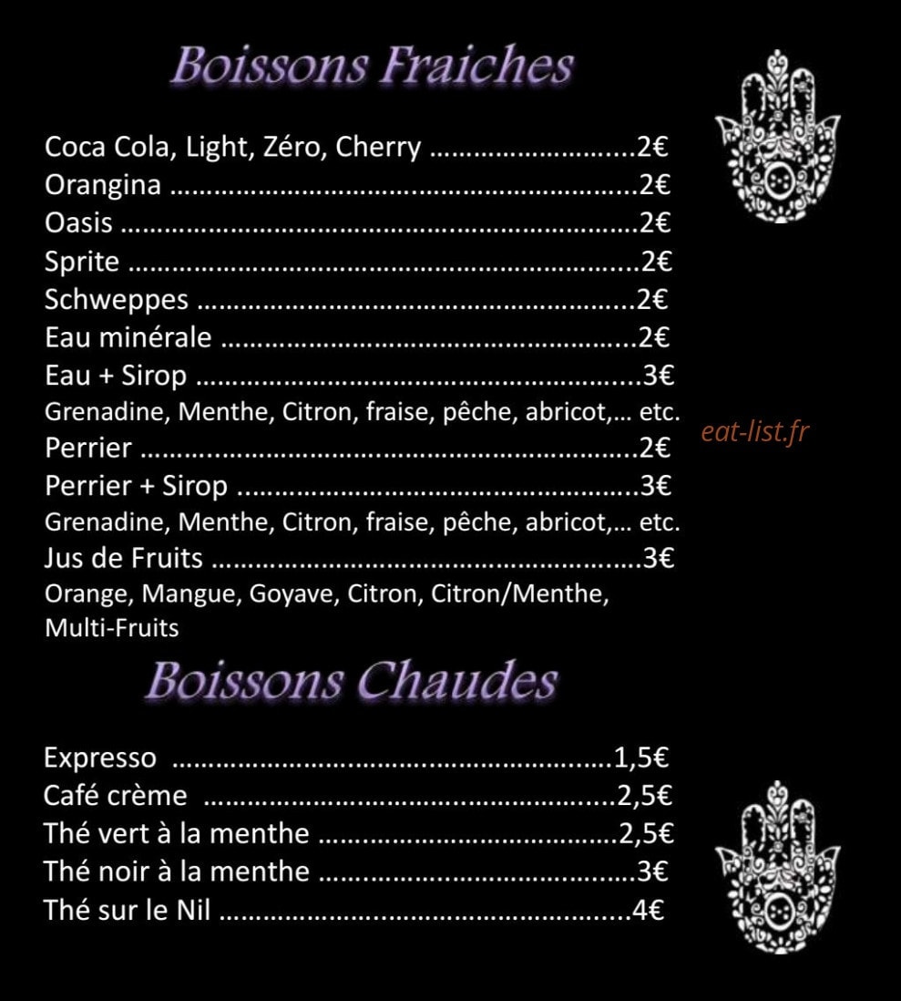 Oriental Spirit — carte page 3