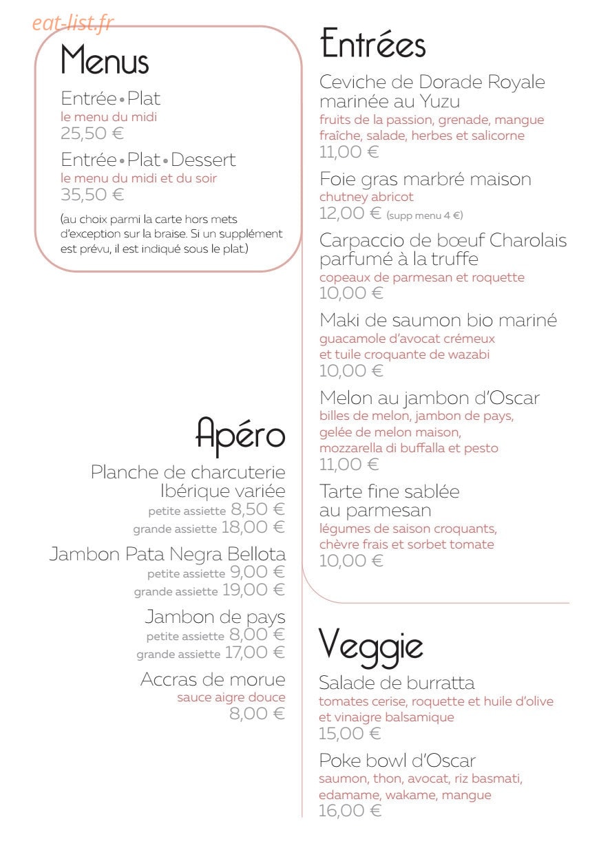 Oscar — carte page 1