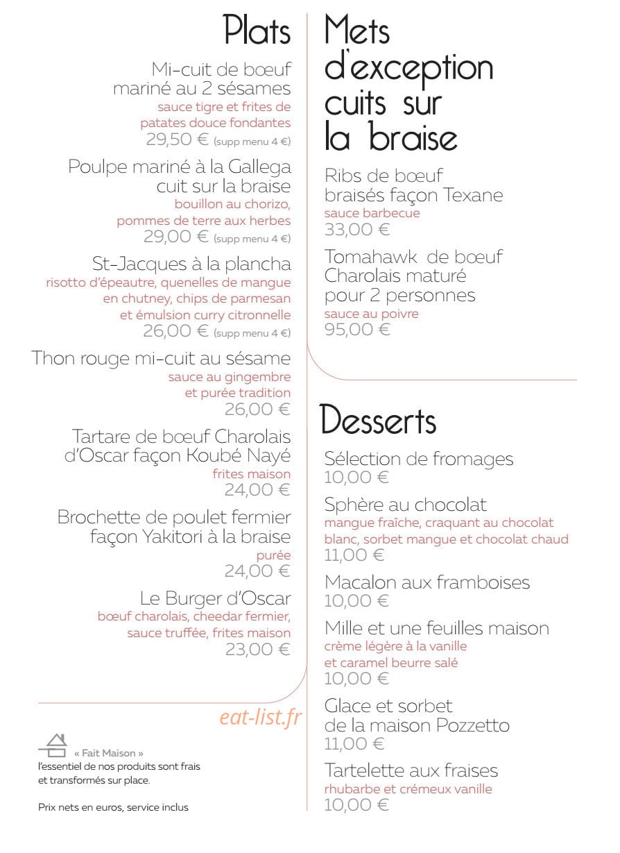 Oscar — carte page 2