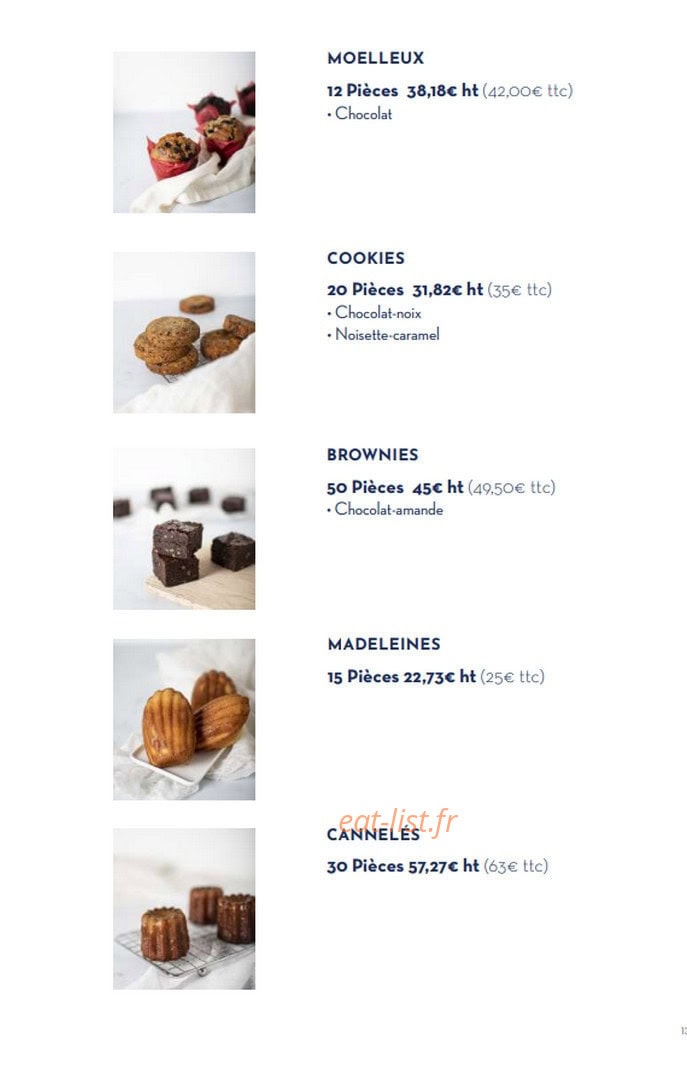 Paris Baguette — carte page 13