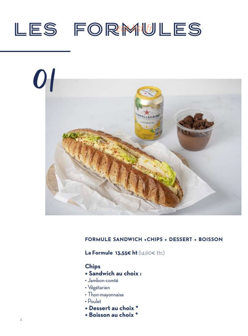 Paris Baguette — carte page 4