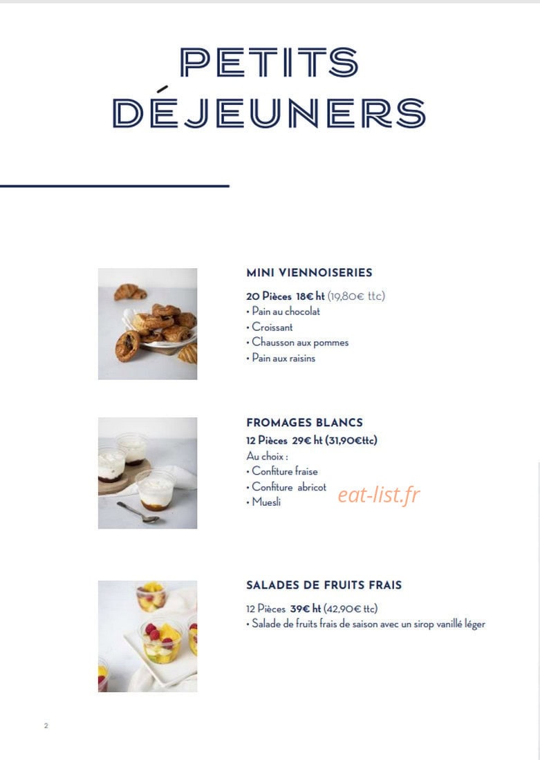 Paris Baguette — carte page 2