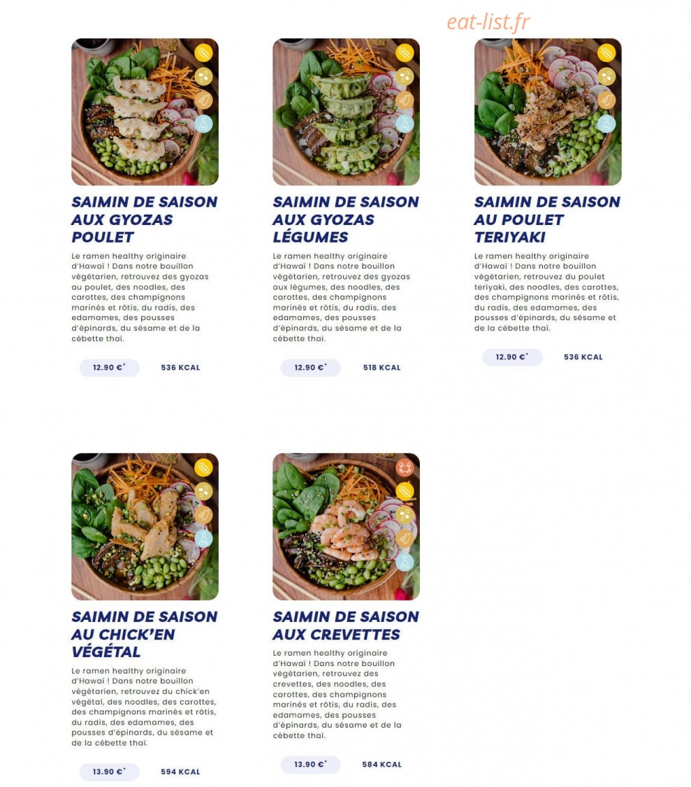 Pokawa — carte page 10