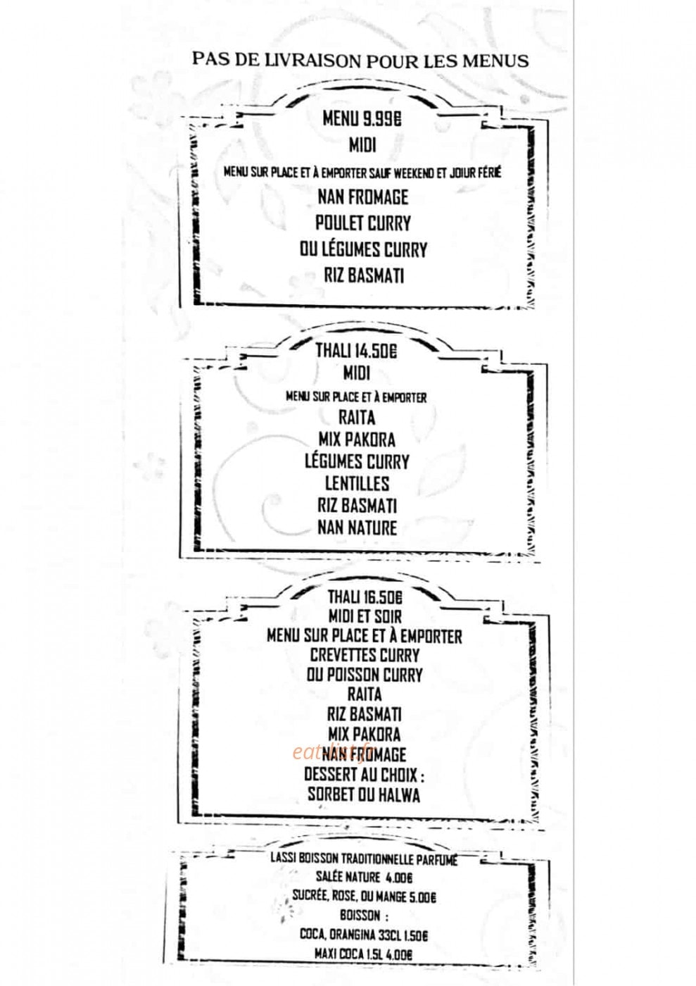 Pooja — carte page 5