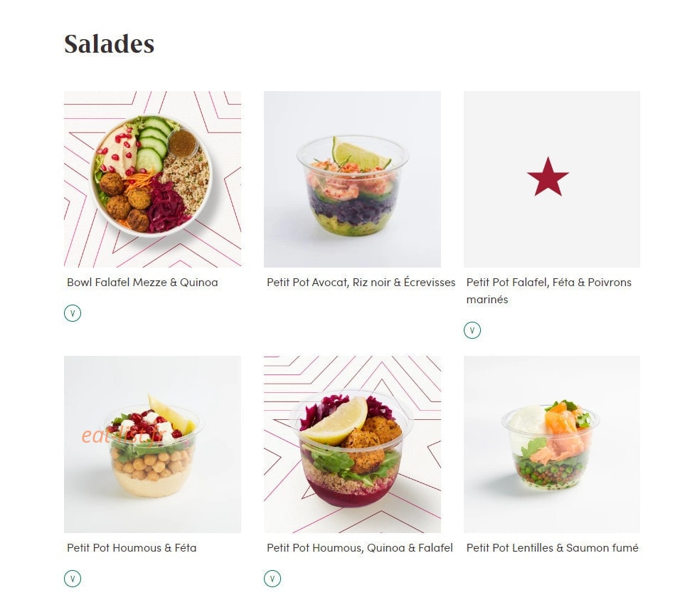 Pret A Manger — carte page 7