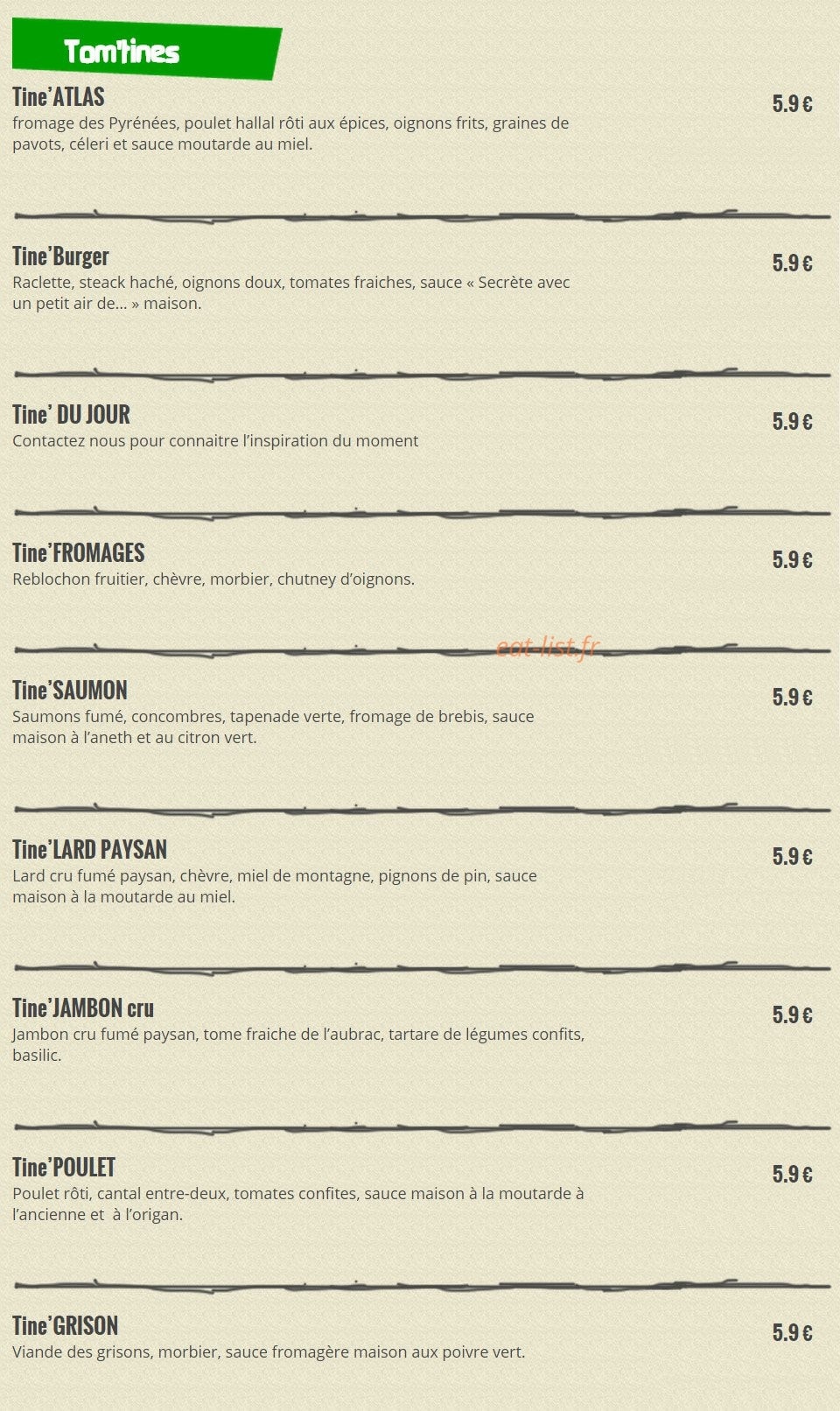 Tomme — carte page 7