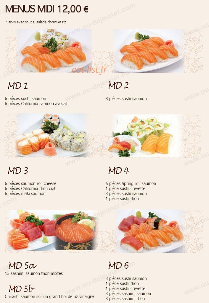 Yoko Sushi — carte page 12