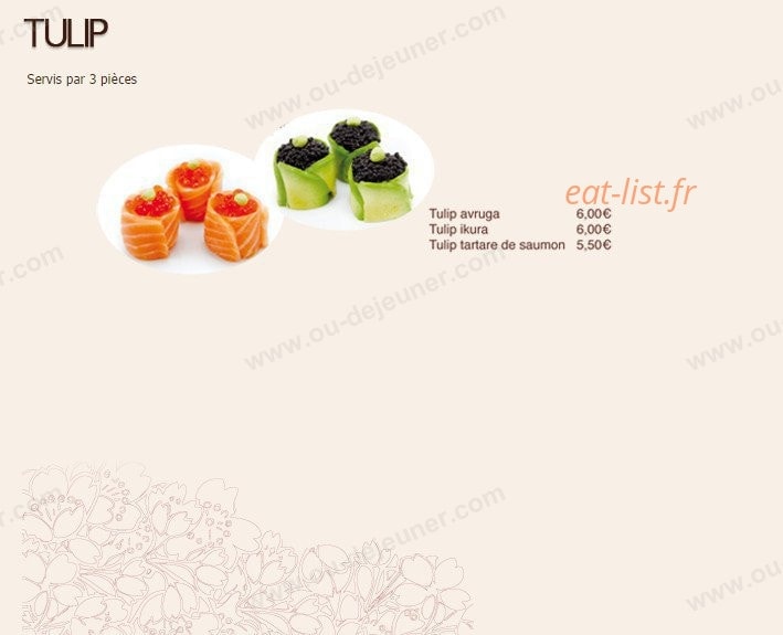 Yoko Sushi — carte page 9
