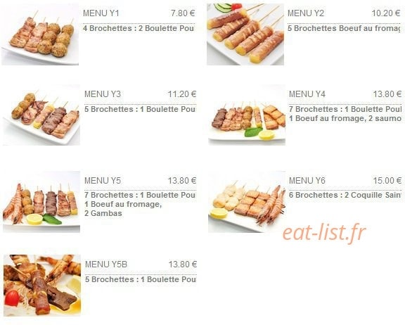 Zen sushi — carte page 3