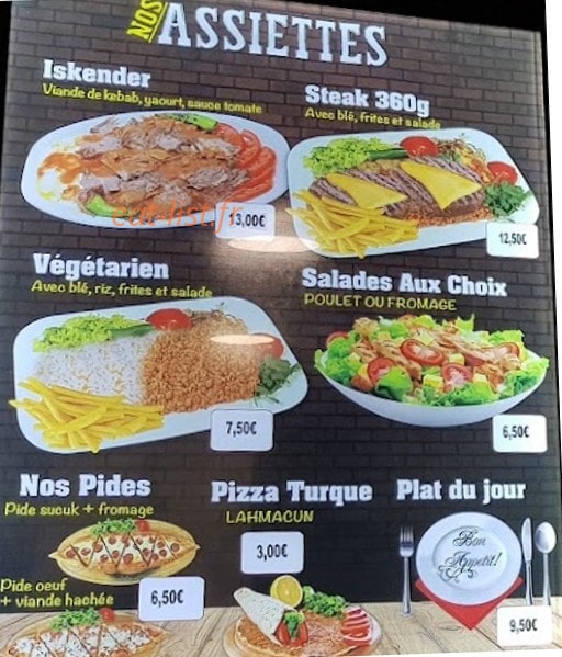 Aux 4 Freres — carte page 1