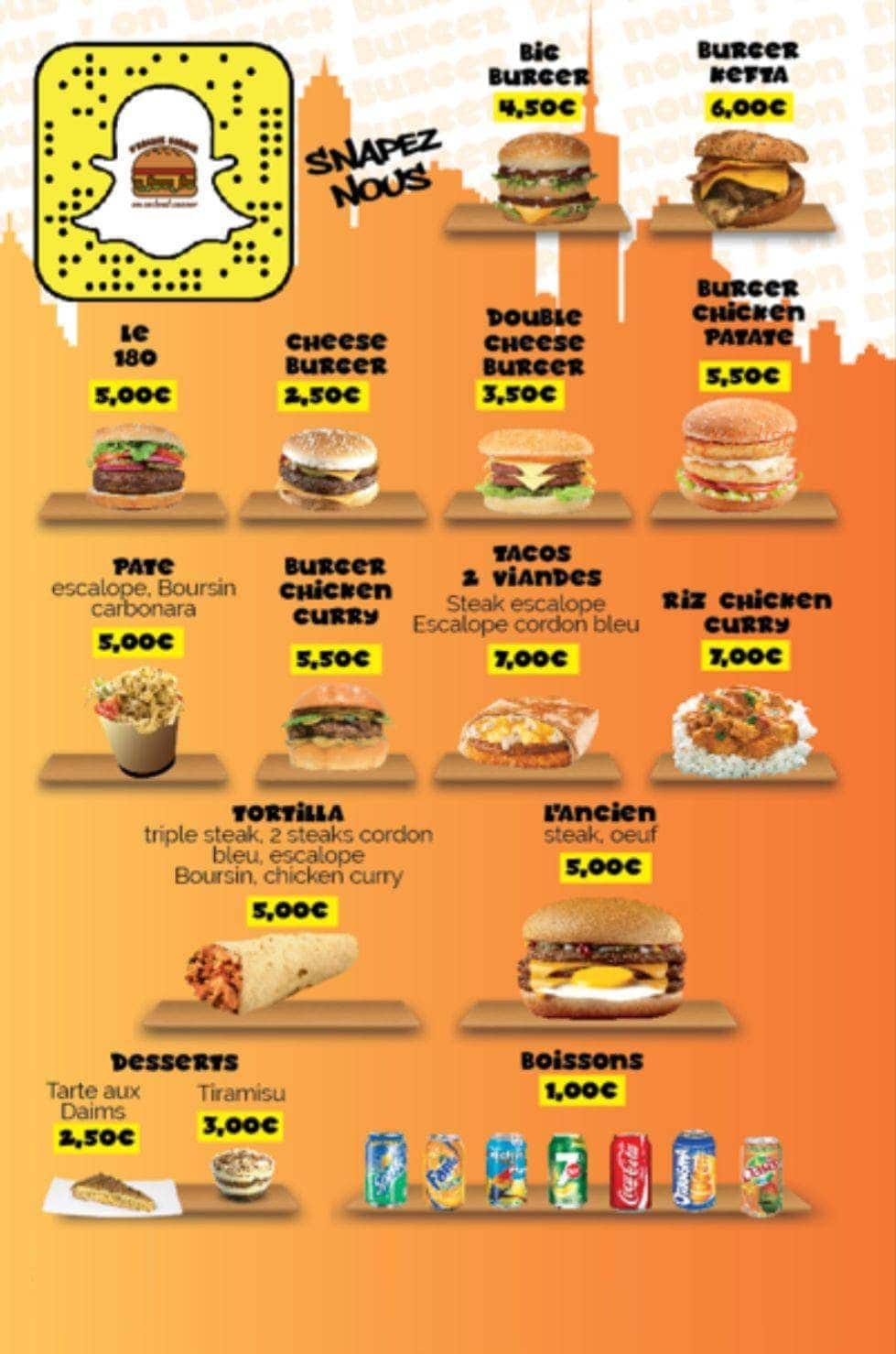Breack burger — carte page 2