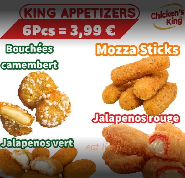 Chicken’s King — carte page 1