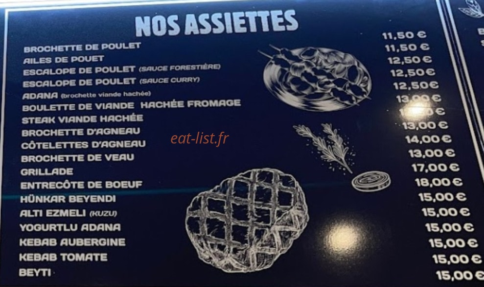 Durum grill — carte page 1