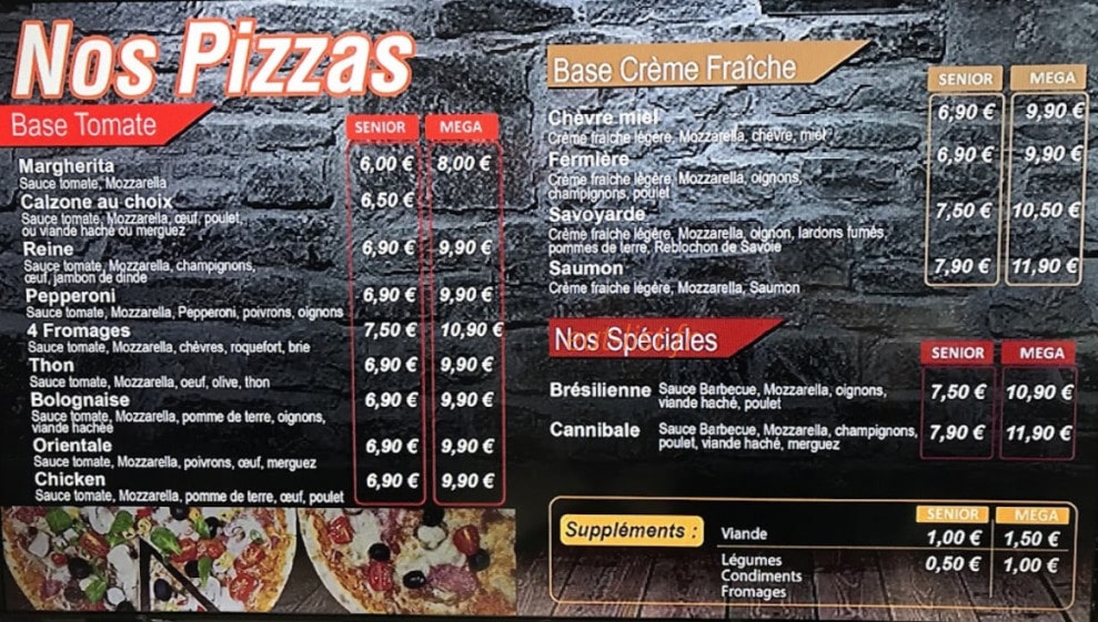 Extra Time — carte page 2