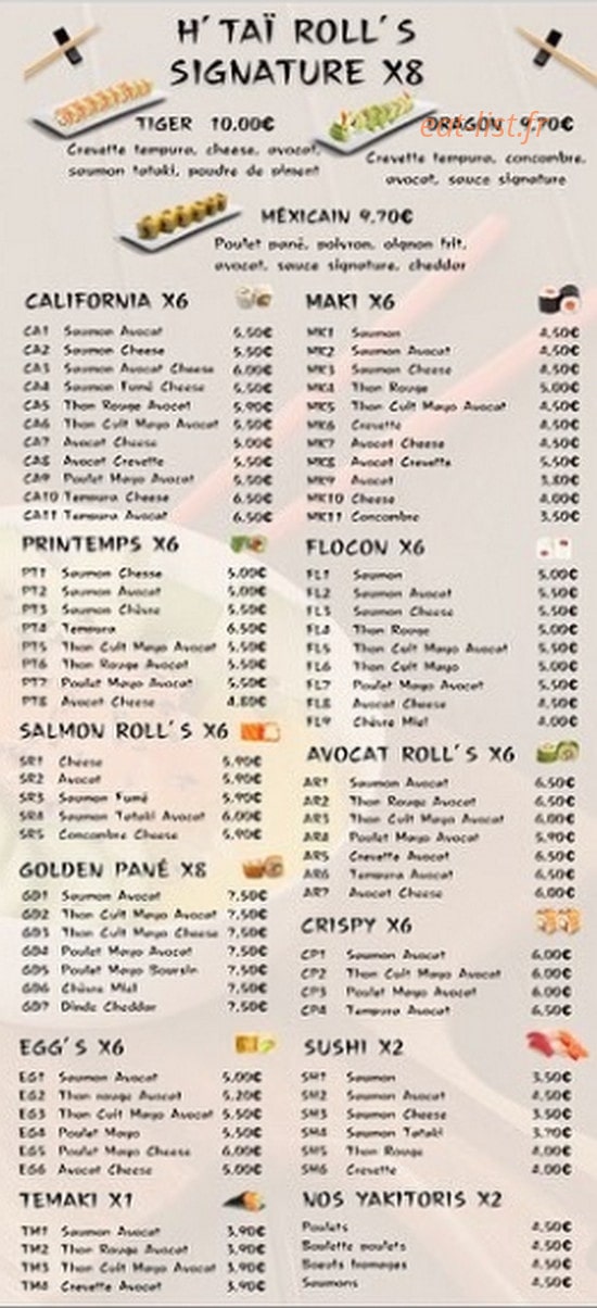 H. Tai — carte page 4