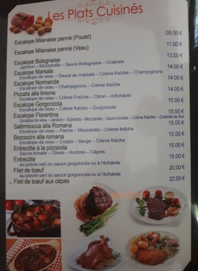 La Dolce Vita — carte page 2