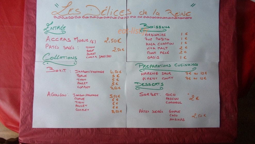 La reine — carte page 1