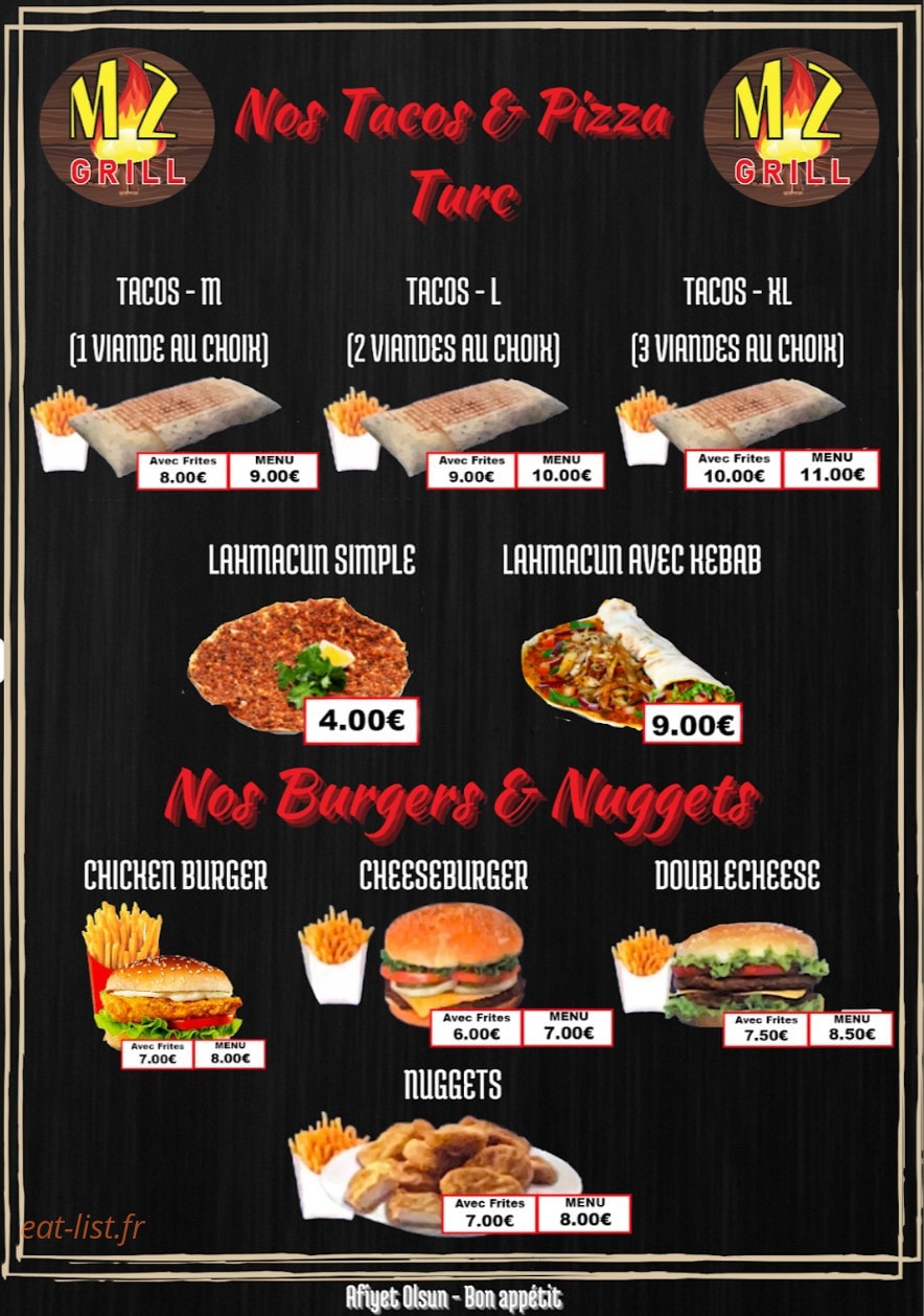 Mz grill — carte page 2