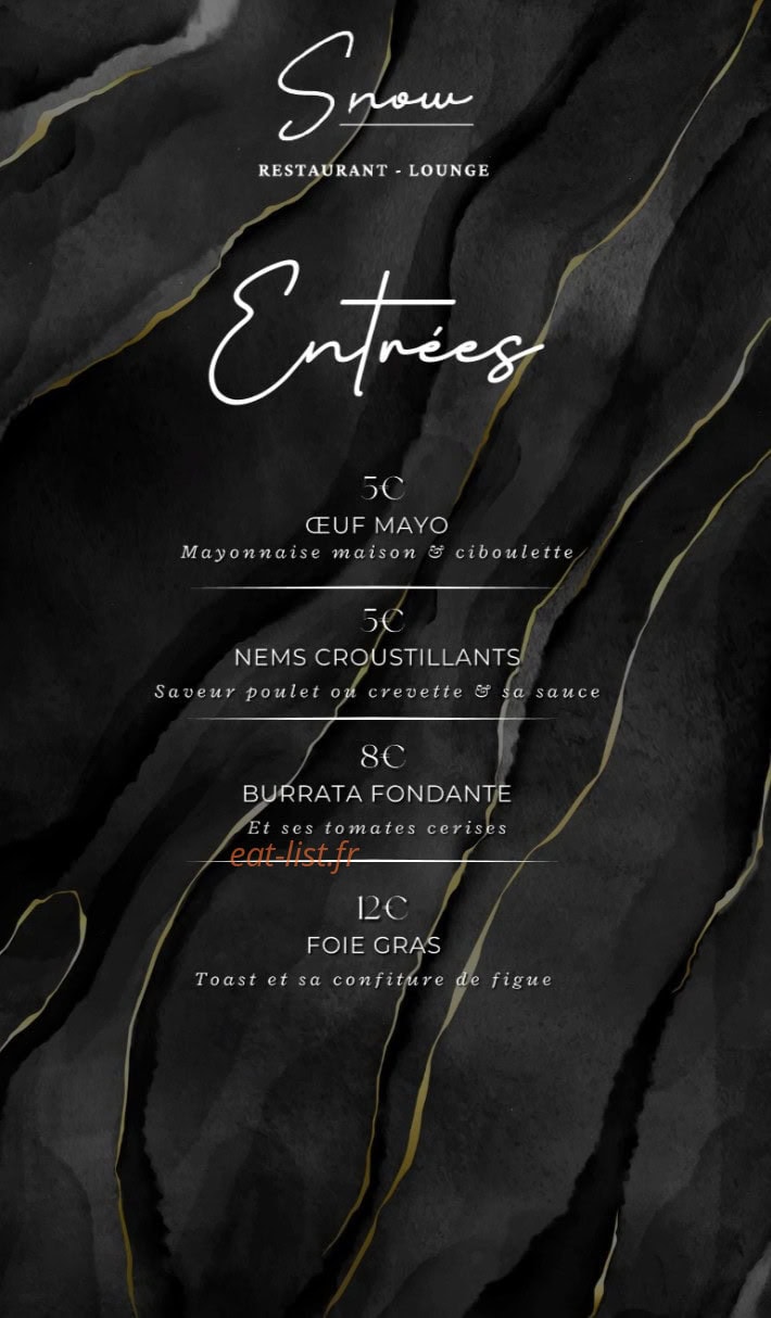 Snow — carte page 1