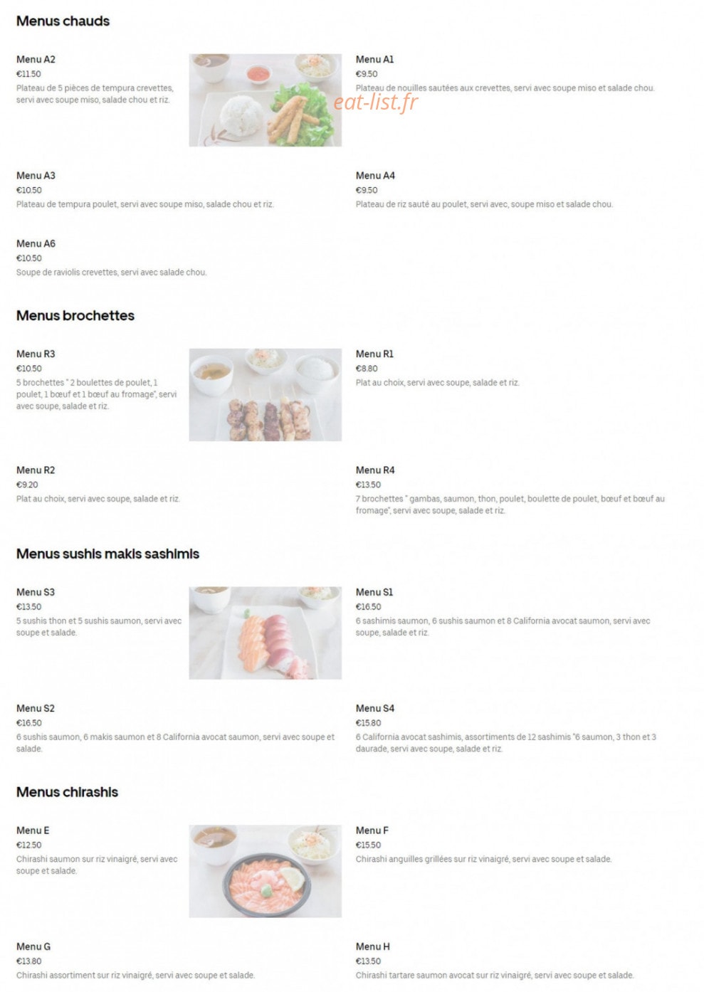 Sushi 93 — carte page 8