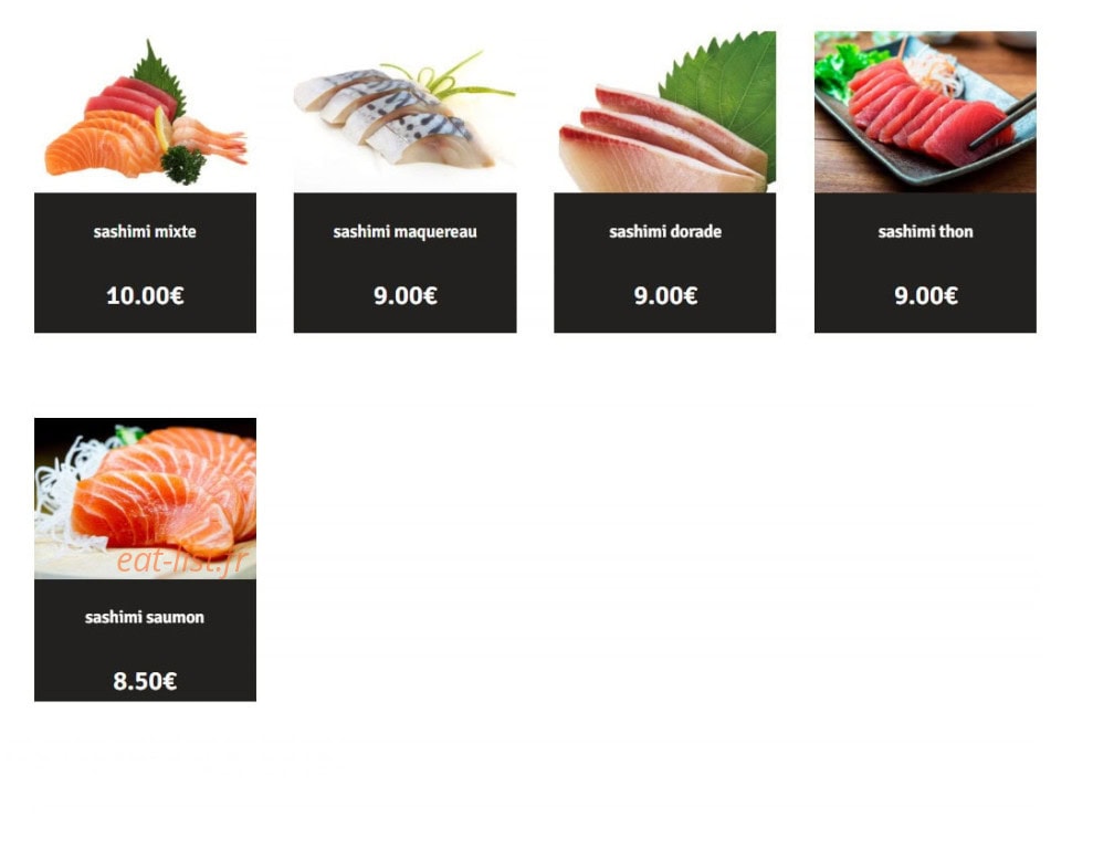 Asian eats — carte page 2