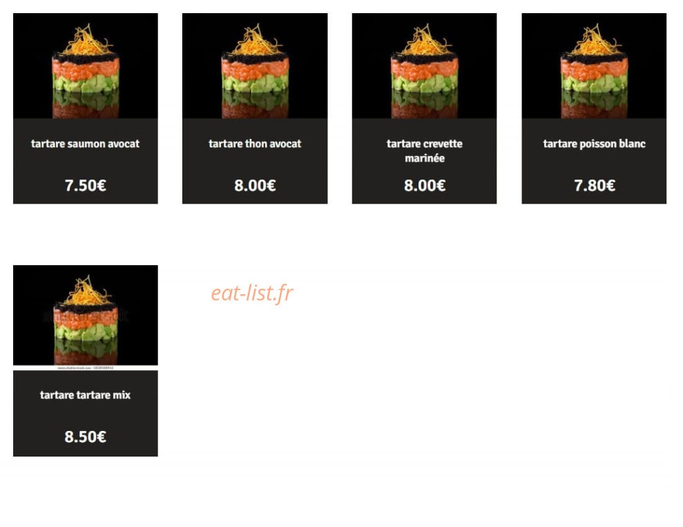 Asian eats — carte page 5