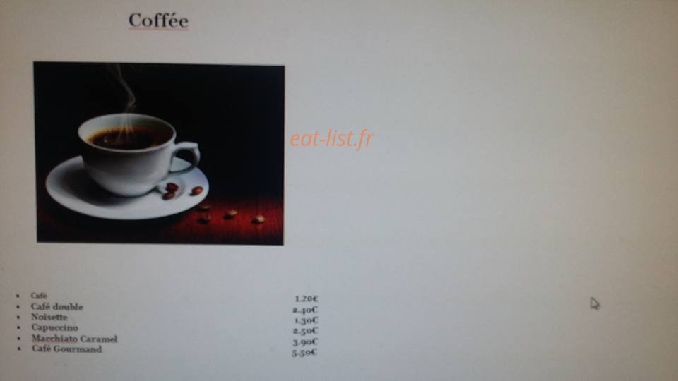 Au Café Des Délices — carte page 7