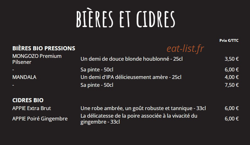 Bistro Méliès — carte page 3