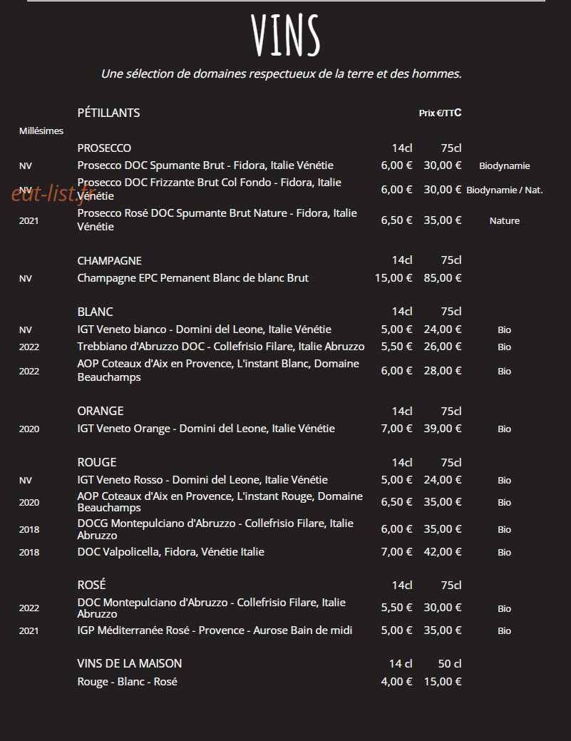 Bistro Méliès — carte page 5