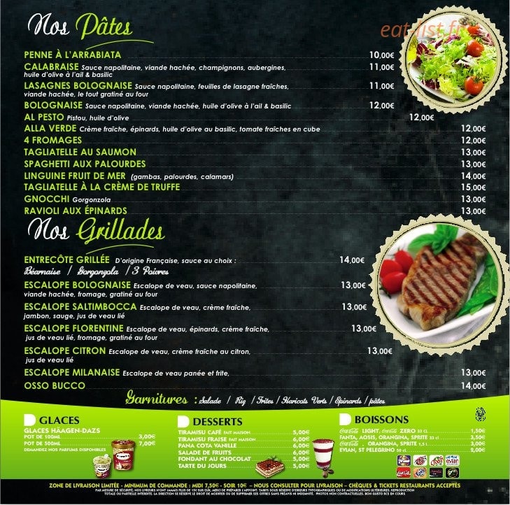 Bon Gusto — carte page 3