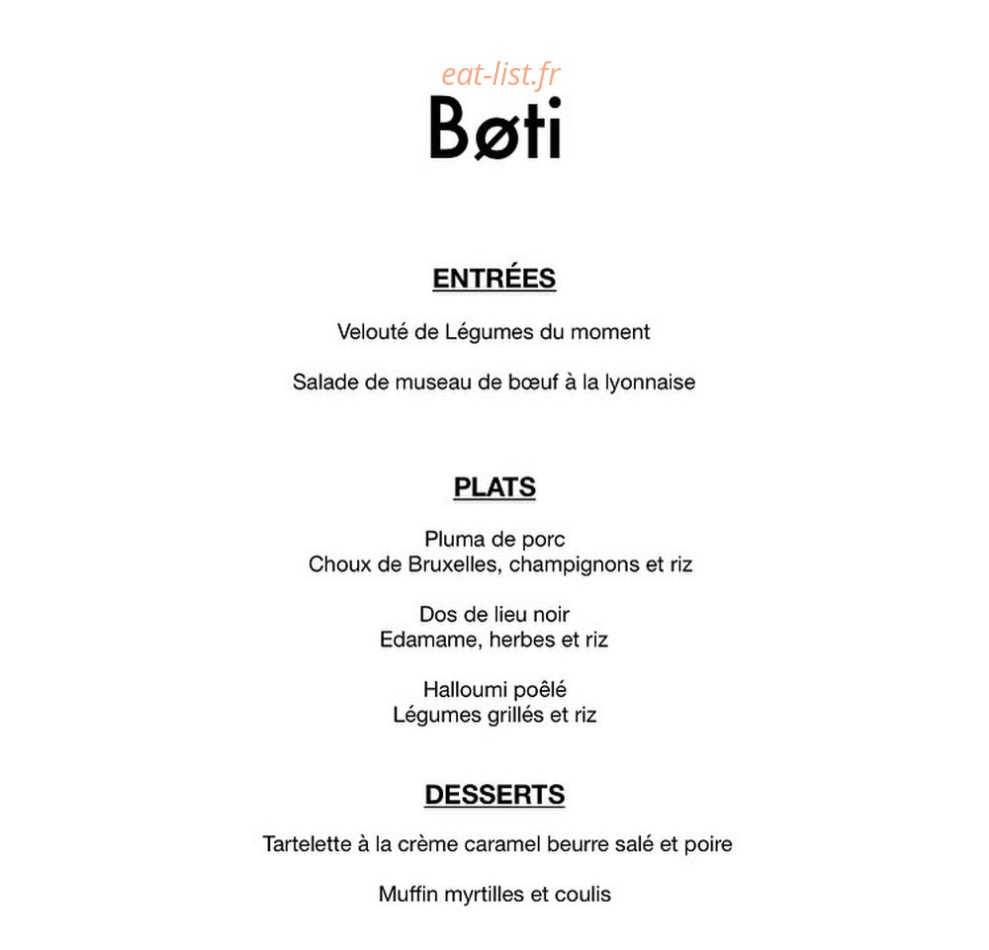 Boti — carte page 1