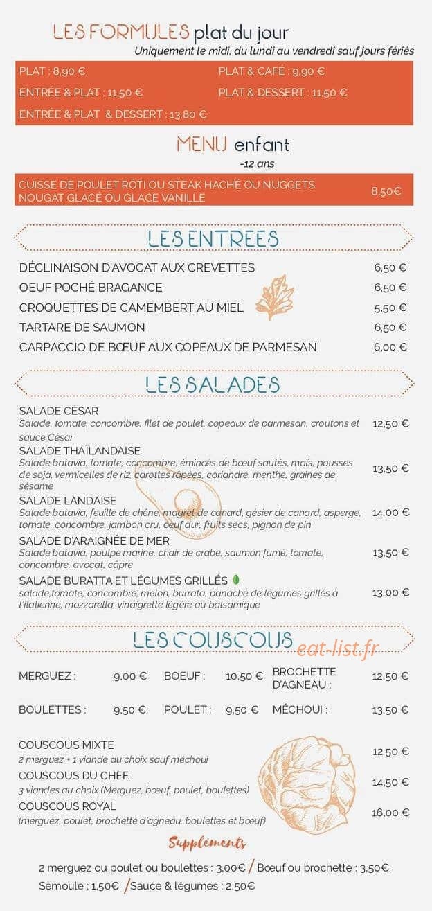 Café Salé — carte page 3